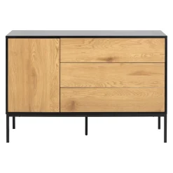 MID.YOU Sideboard Seaford schwarz, wildeichefarbig Outlet