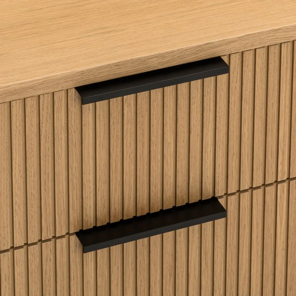 edy&liv Sideboard Skasen eichefarbig, schwarz Outlet