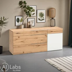 VOGLAUER Sideboard valpin eichefarbig, weiss Sale