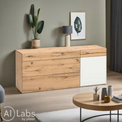 VOGLAUER Sideboard valpin eichefarbig, weiss Sale