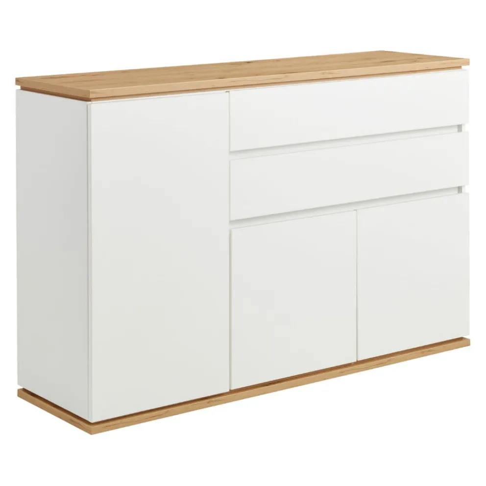 Xora Sideboard Yamael eichefarbig, weiss Sale