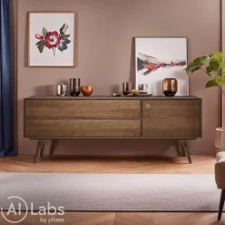 Moooi Sideboard Zio dunkelbraun Clearance