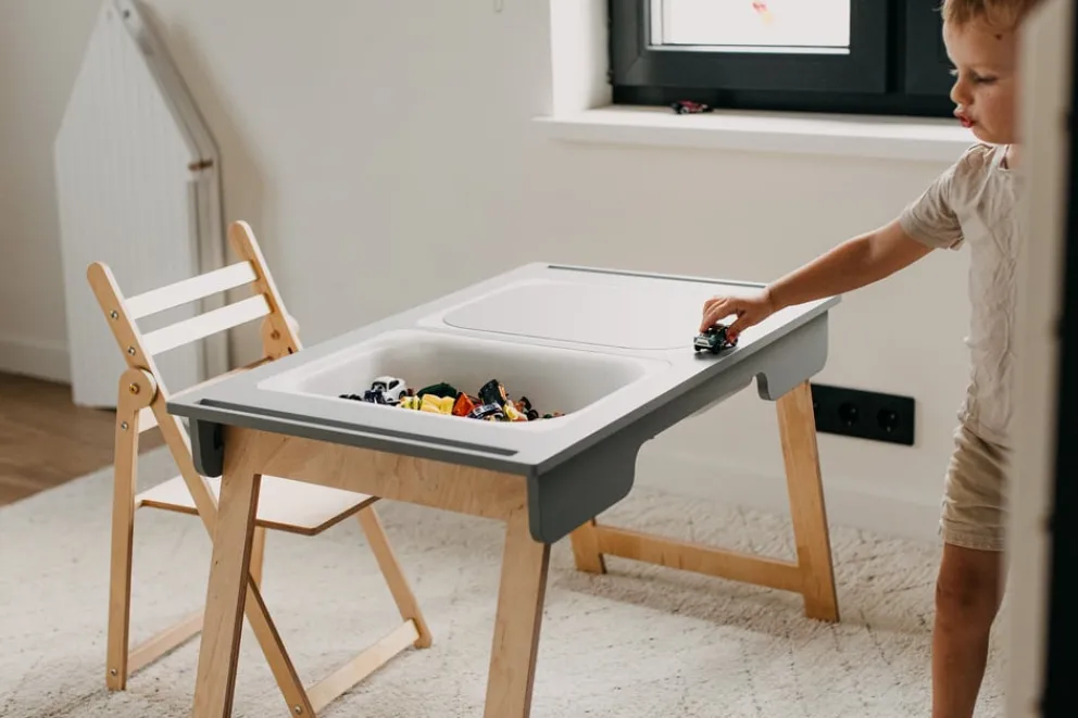 Duck Woodworks Sinnestisch/Spieltisch Rauna grau Online