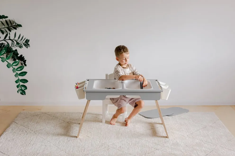 Duck Woodworks Sinnestisch/Spieltisch Rauna grau Online