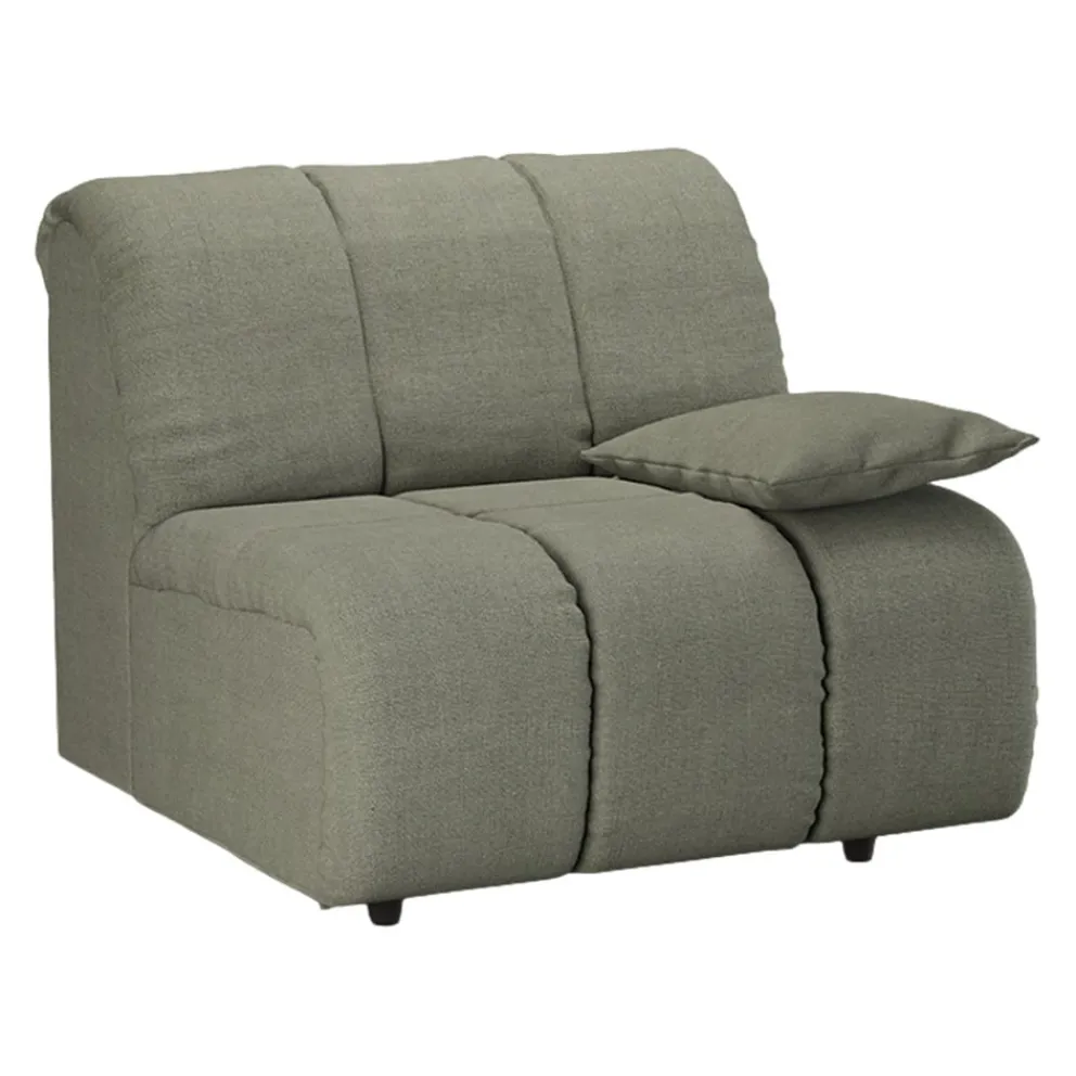 HKliving Sitzelement Wave grüngrau Discount