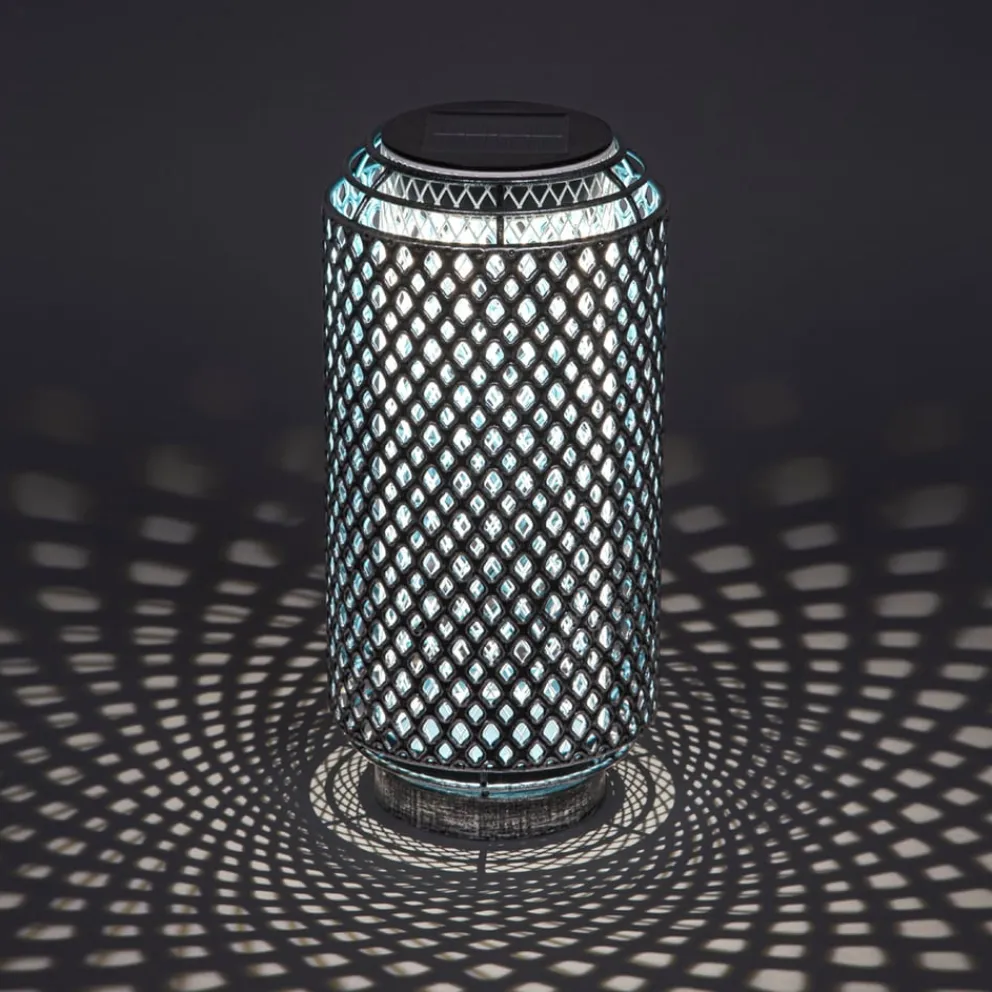 Solarleuchte Alhena blau, silber New