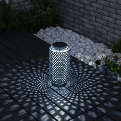 Solarleuchte Alhena blau, silber New