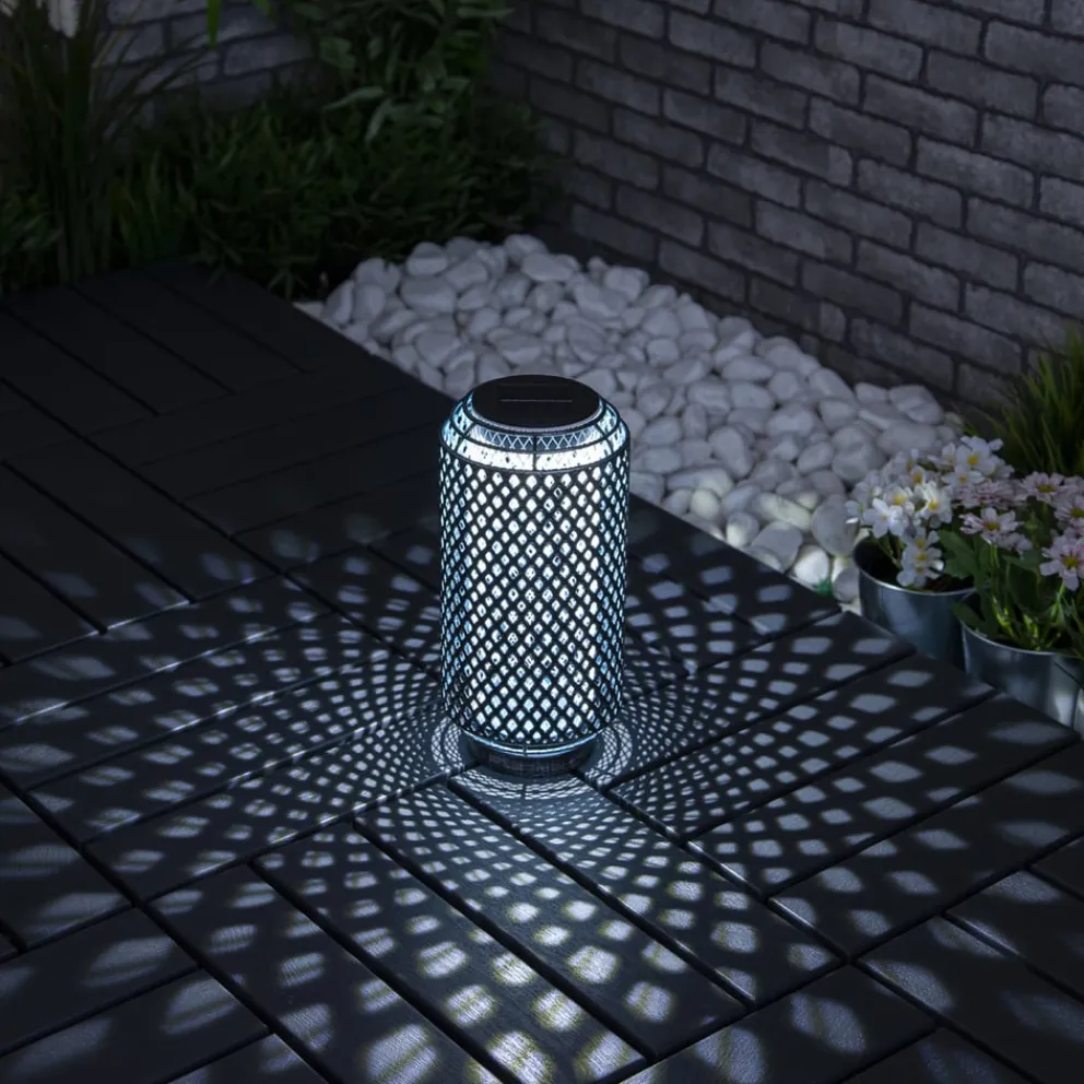 Solarleuchte Alhena blau, silber New