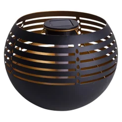 NÄVE Solarleuchte Berta gold, schwarz New