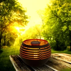 NÄVE Solarleuchte Berta gold, schwarz New