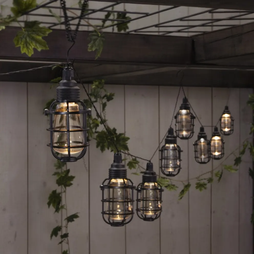 Star Trading Solarleuchte Cage schwarz Discount