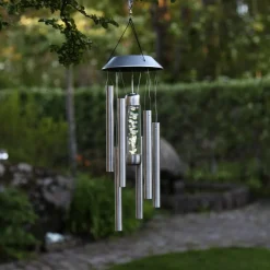 Star Trading Solarleuchte Chime silber Hot