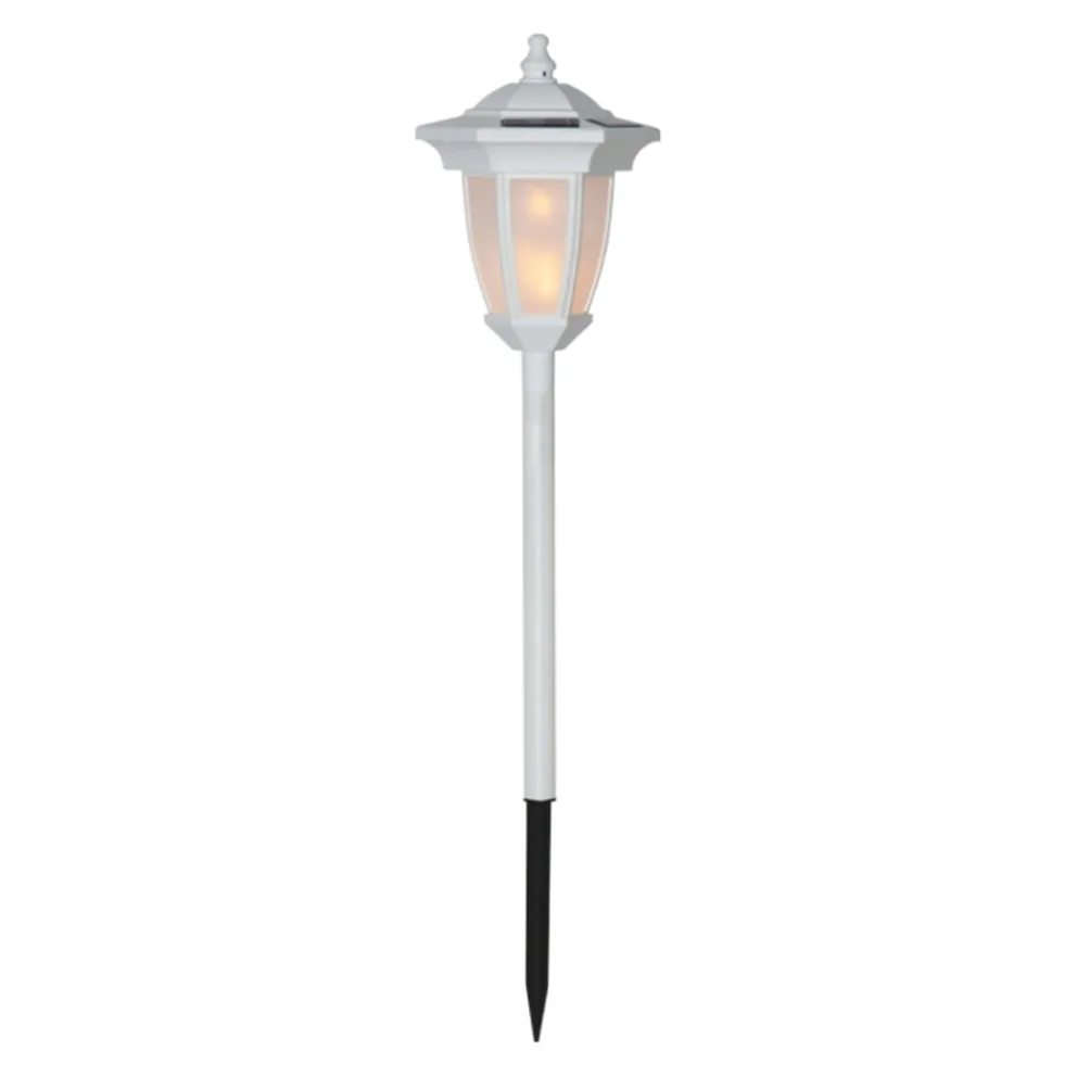 Star Trading Solarleuchte Flame weiss Hot