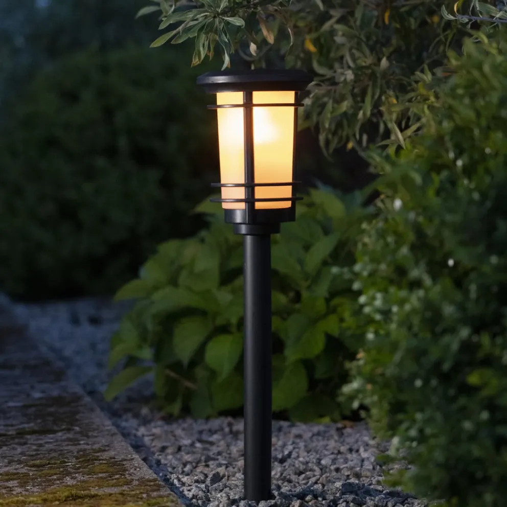 Star Trading Solarleuchte Flame schwarz Sale