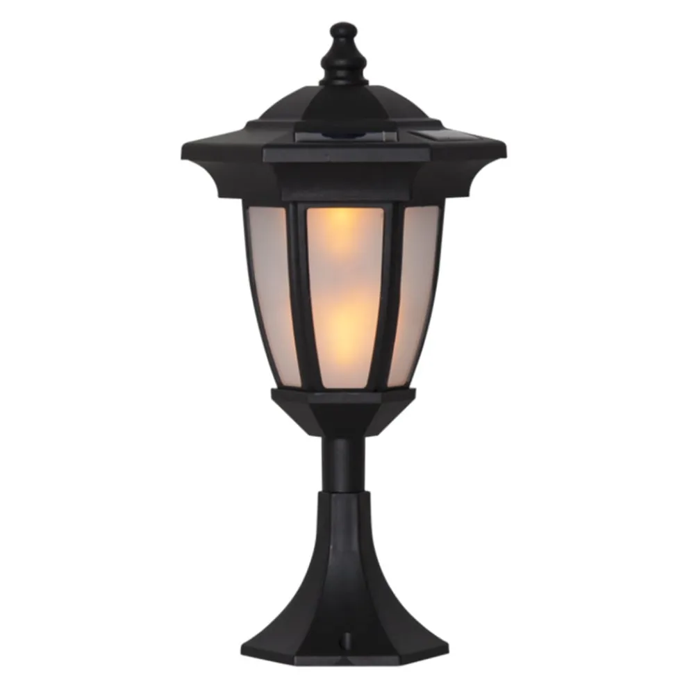 Star Trading Solarleuchte Flame schwarz Hot