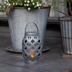 Star Trading Solarleuchte Flame grau Outlet