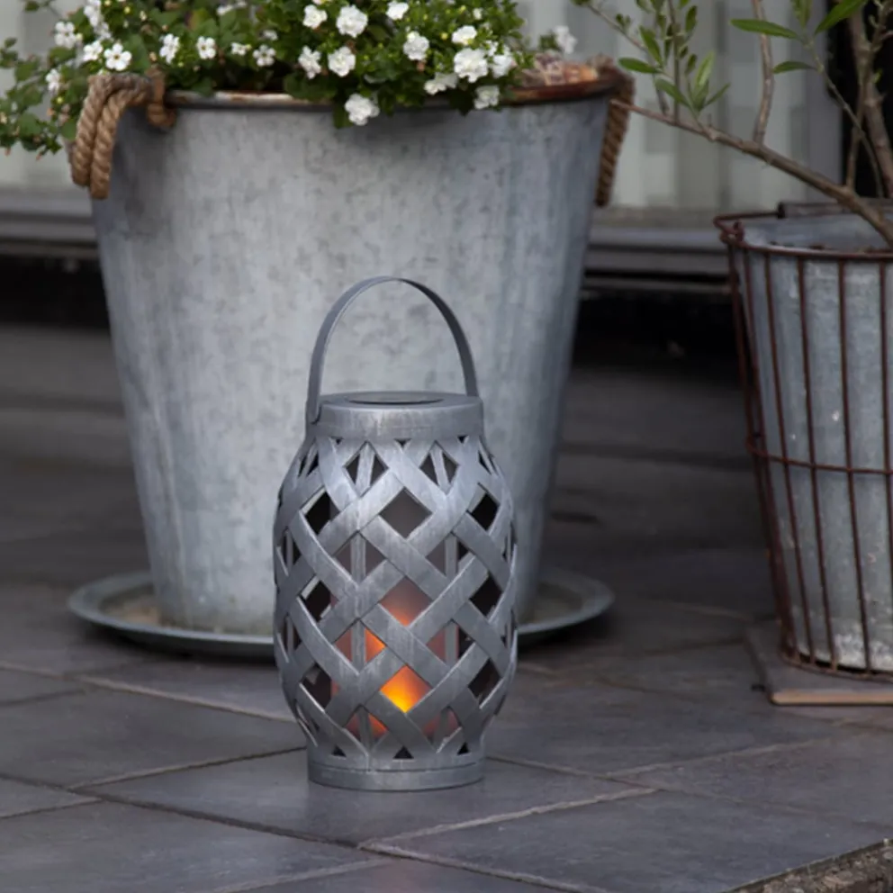 Star Trading Solarleuchte Flame grau Outlet