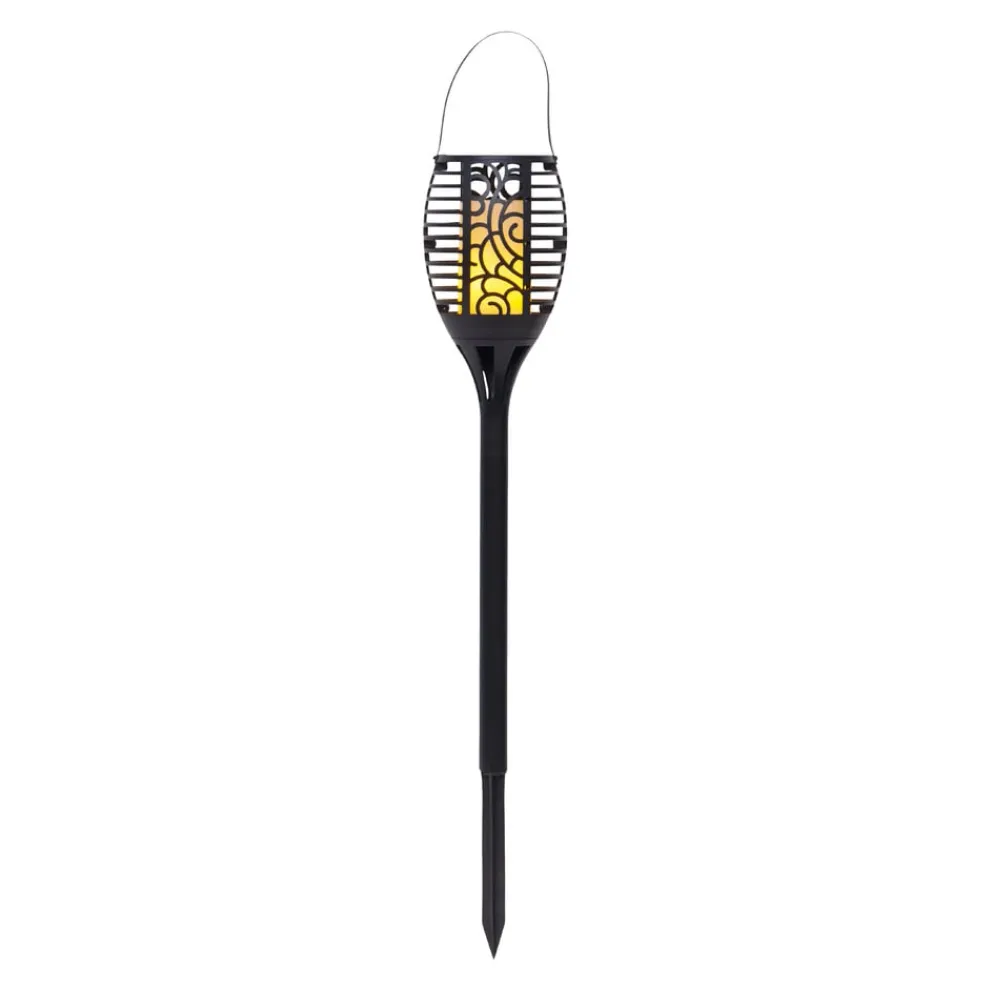 Star Trading Solarleuchte Flame schwarz Discount