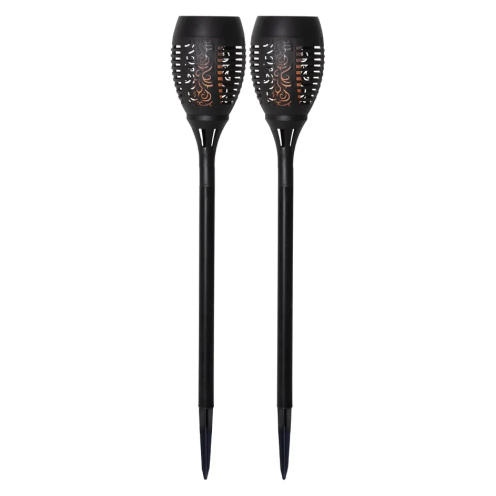 Star Trading Solarleuchte Flame schwarz Outlet