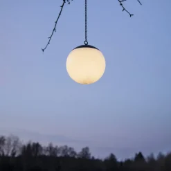 Star Trading Solarleuchte Globus weiss