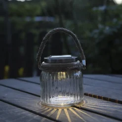 Star Trading Solarleuchte Jamjar transparent Hot