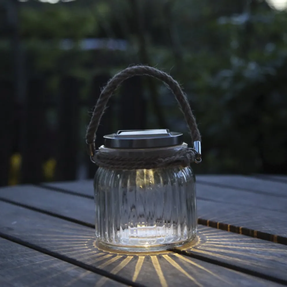 Star Trading Solarleuchte Jamjar transparent Hot