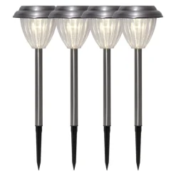 Star Trading Solarleuchte Palma silber Outlet