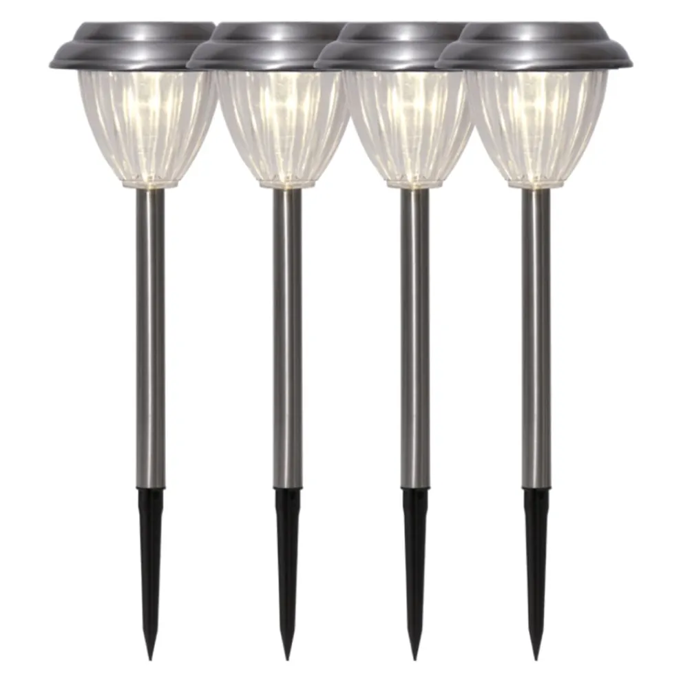 Star Trading Solarleuchte Palma silber Outlet