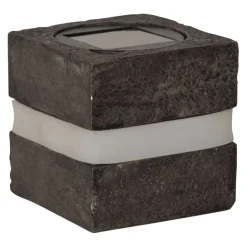 Star Trading Solarleuchte Stonecube grau Best