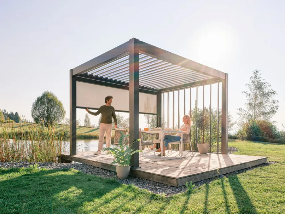 Biohort Sonnenrolloschutz GR. 3.5x3.5 quarzgrau Discount