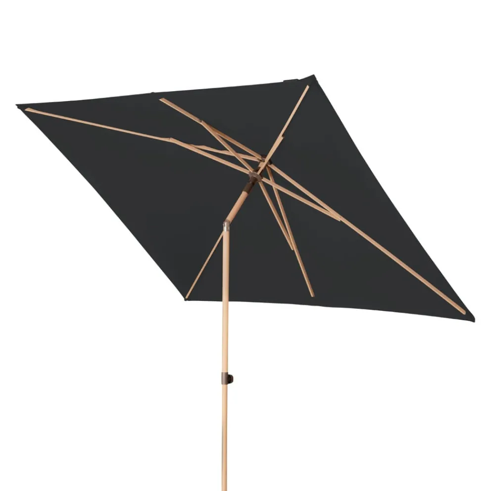 Doppler Sonnenschirm Act Wood Push-Up anthrazit Sale