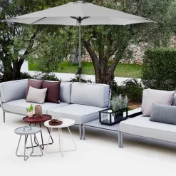 Cane-line Sonnenschirm Sunshade alufarbig, weiss Online
