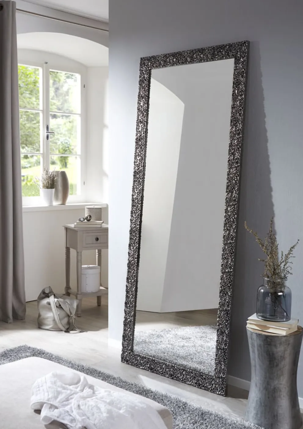 Xora Spiegel Tarenz-580 schwarz, silber