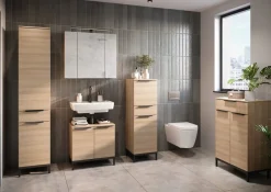 MID.YOU Spiegelschrank Lavega eichefarbig, transparent Outlet
