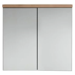 BYYU Spiegelschrank Mundi dunkelgrau, eichefarbig, transparent New