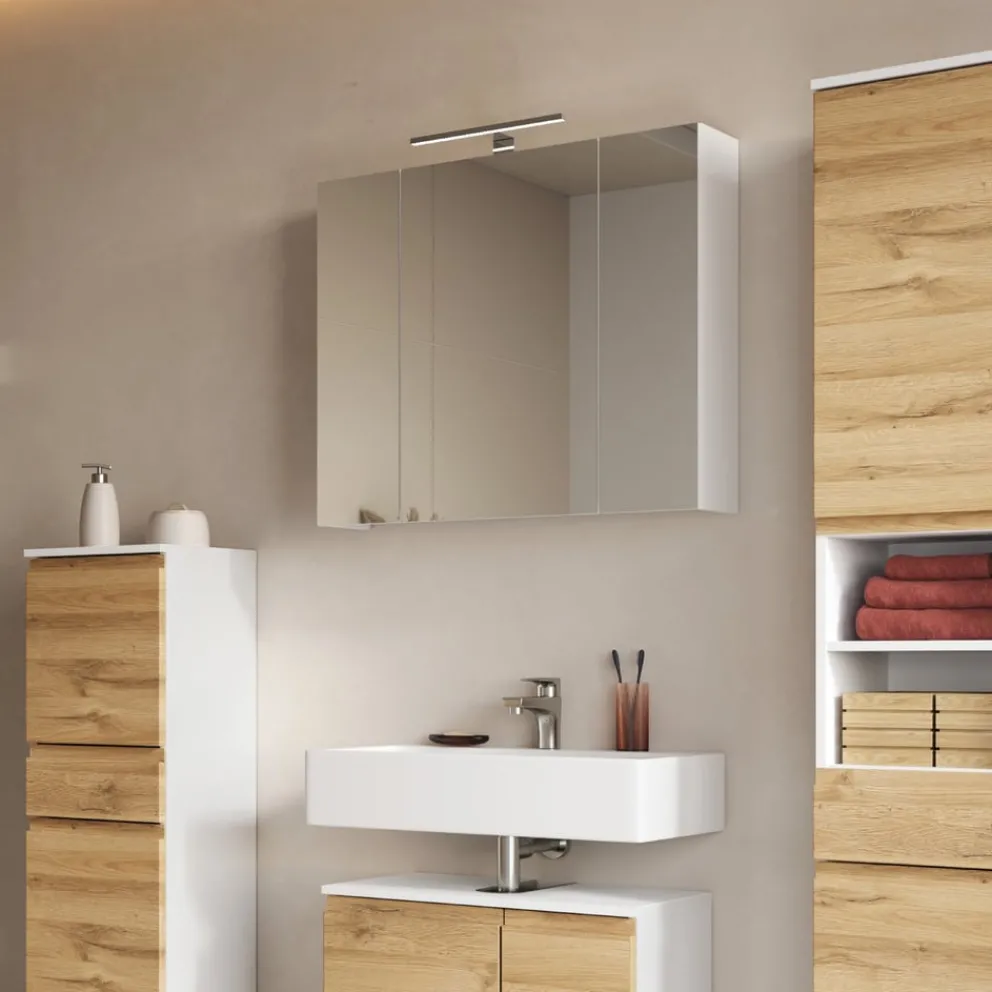MID.YOU Spiegelschrank Torrance weiss Discount