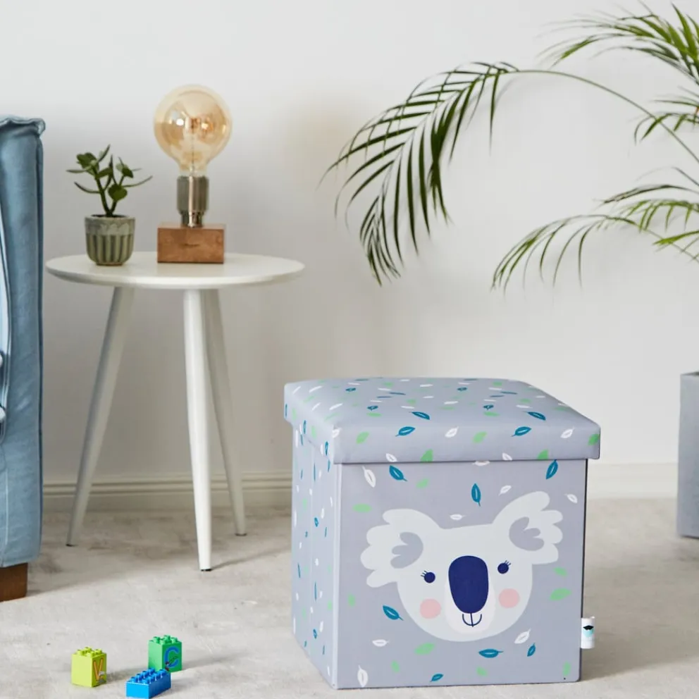 StoreIt Spielzeugbox-Hocker Kids Store hellgrau New