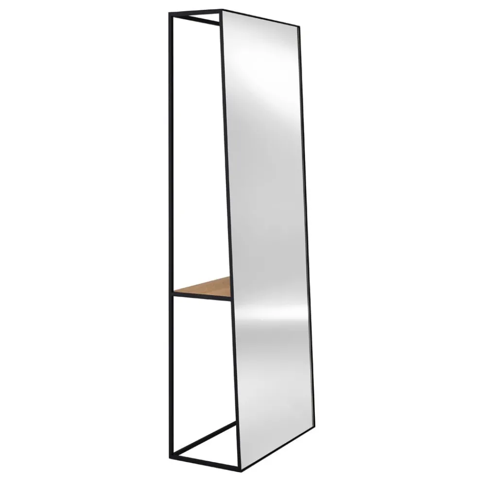 Deknudt Mirrors Standspiegel Master eichefarbig, schwarz