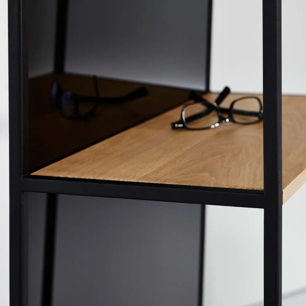 Deknudt Mirrors Standspiegel Master eichefarbig, schwarz