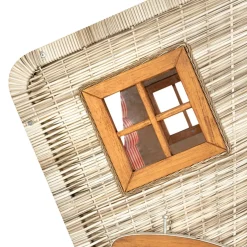 Nouvel Strandkorb Interlaken braun, rot Discount