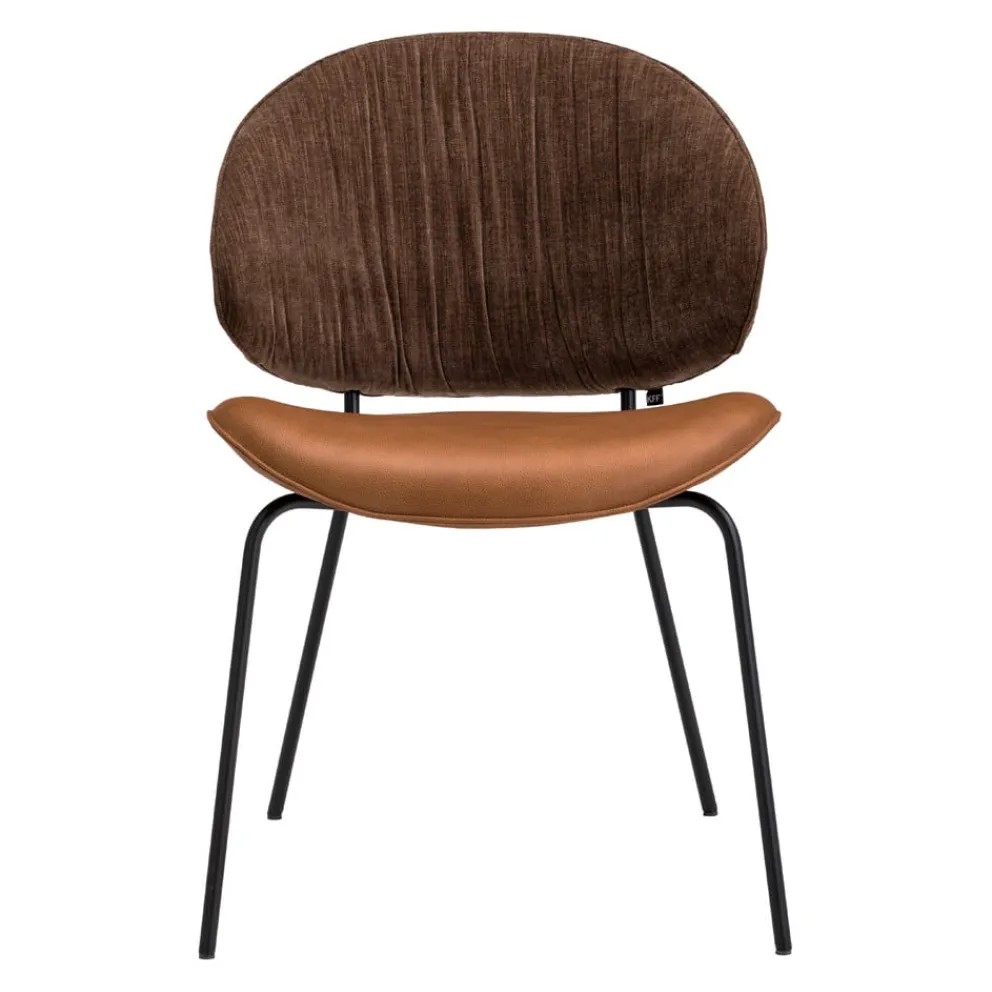 KFF Stuhl Alvaro Boston brown 5326, Couro cagnac 328 Online