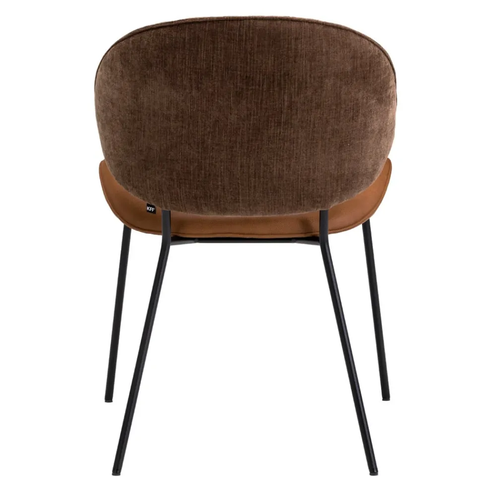 KFF Stuhl Alvaro Boston brown 5326, Couro cagnac 328 Online