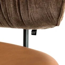 KFF Stuhl Alvaro Boston brown 5326, Couro cagnac 328 Online