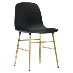Normann Copenhagen Stuhl Form messing, schwarz Discount