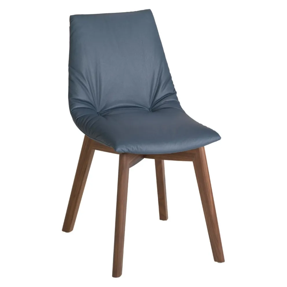 TEAM 7 Stuhl Lui Leder L1 blau 41573 Online