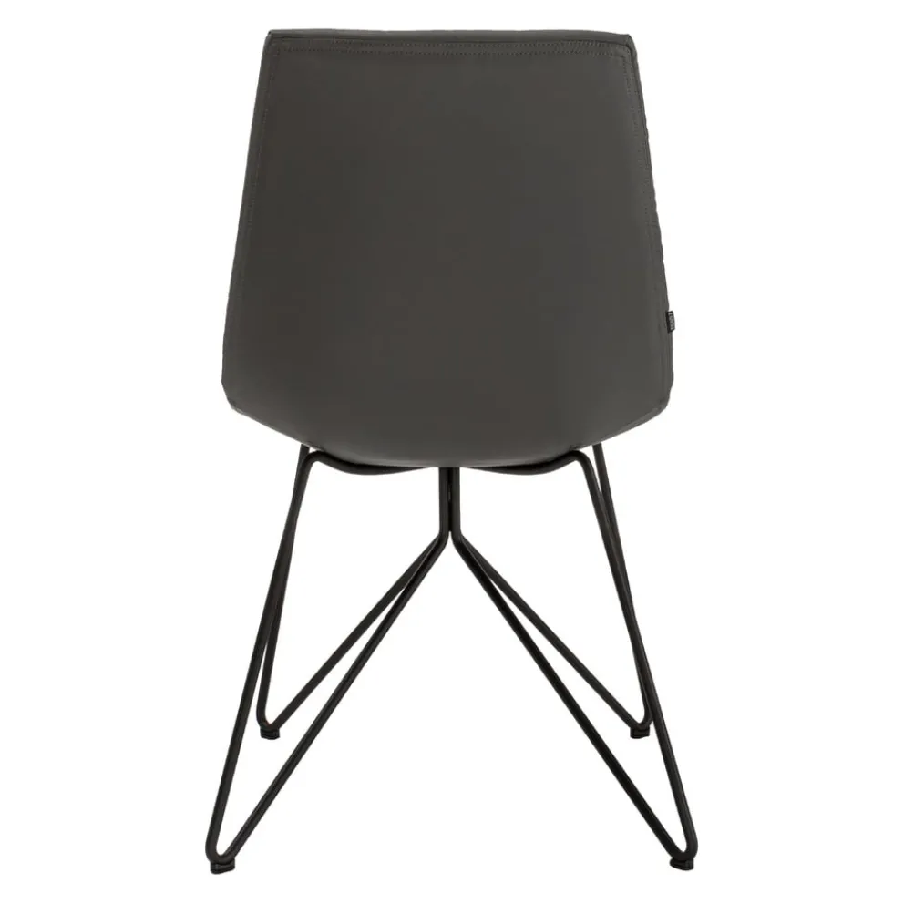 TEAM 7 Stuhl Lui Leder L1 mittelgrau 41575