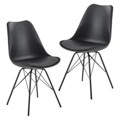 MID.YOU Stuhl Retro schwarz