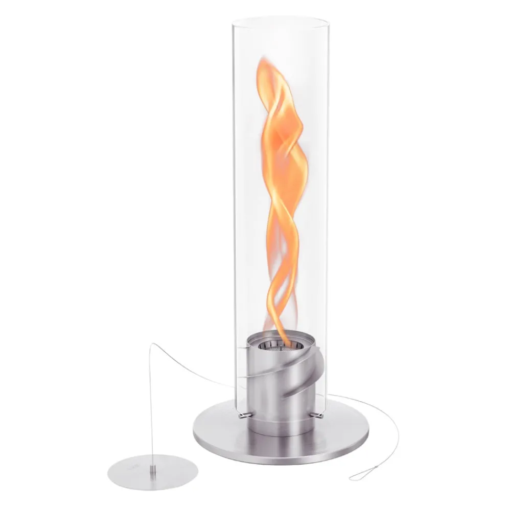 Höfats Tischfeuer SPIN 1500 silber New