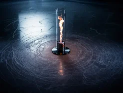Höfats Tischfeuer SPIN 1500 silber New