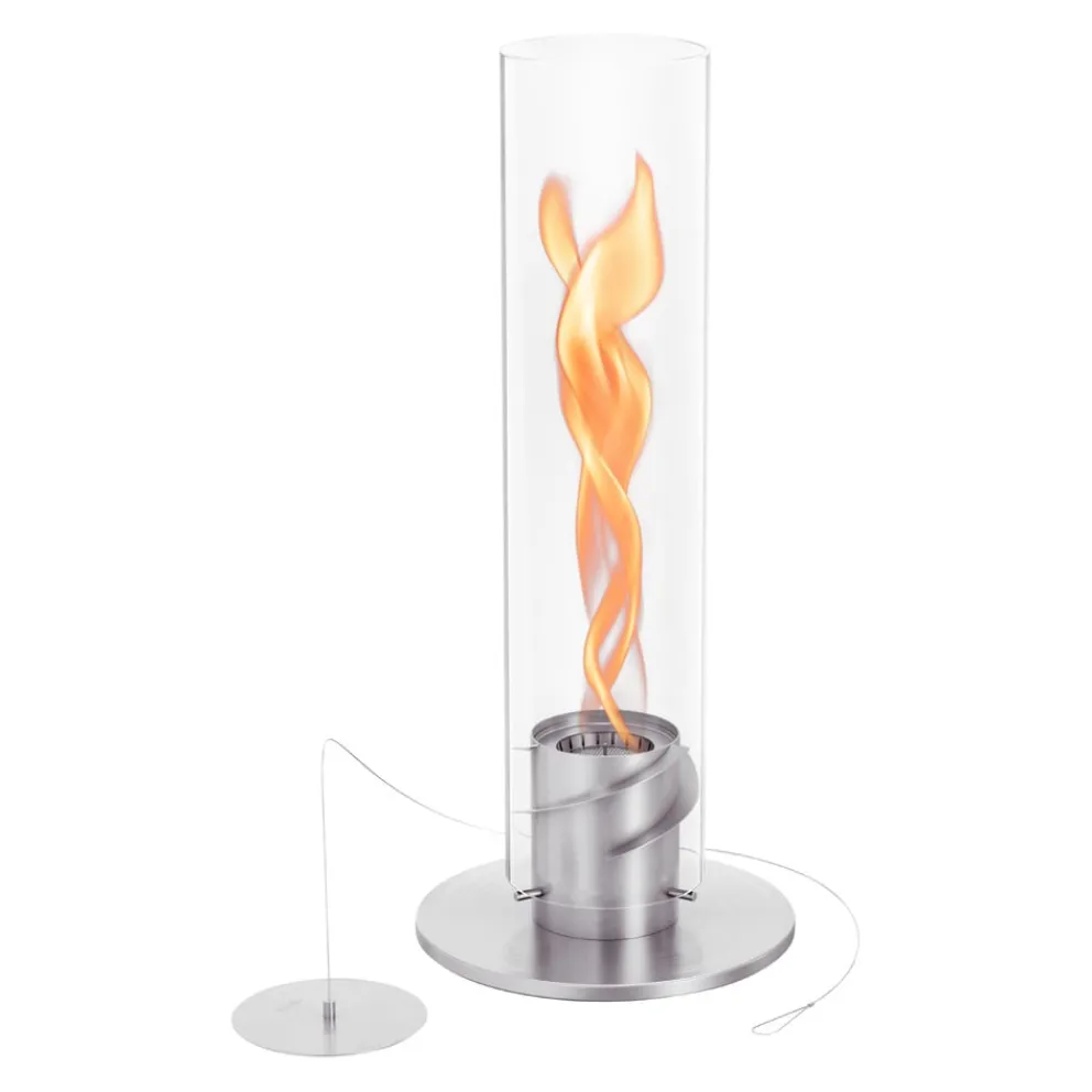 Höfats Tischfeuer SPIN 1200 silber Hot